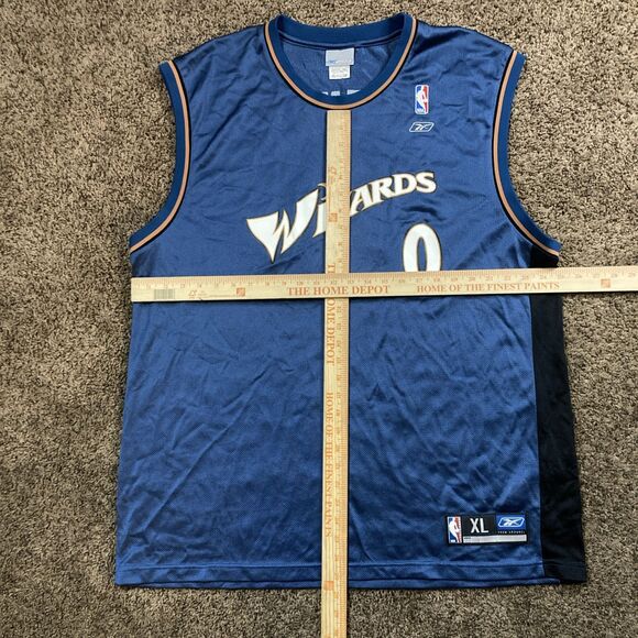 Mens NBA Washington Wizards Gilbert Arenas  #0 Reebok Jersey Blue XL - Picture 3 of 8